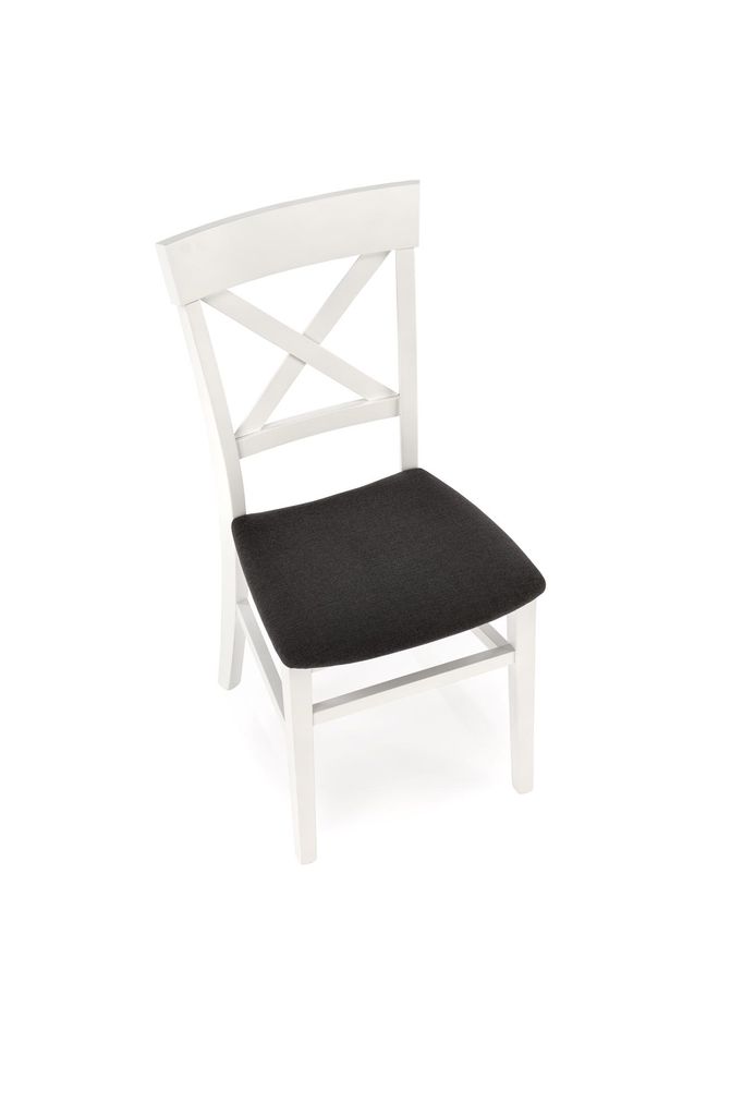 Étkezőszék, fa - szövet, fehér - szürke - CAFE - Butopêa termék 2. képe